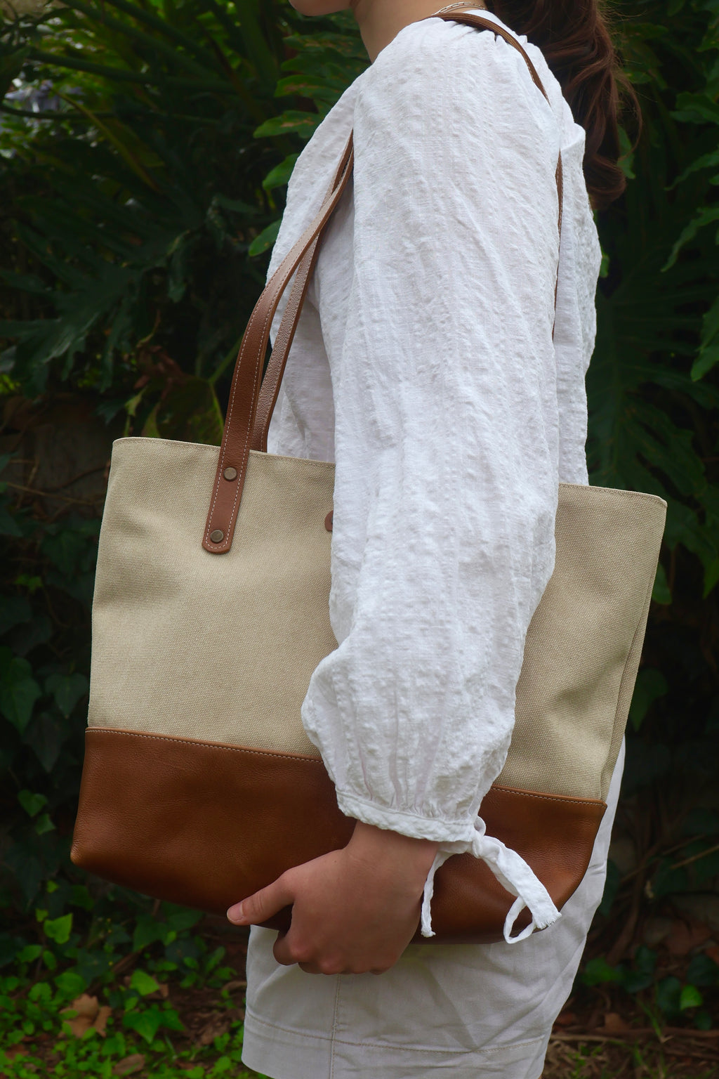 Canvas & Leather Tote