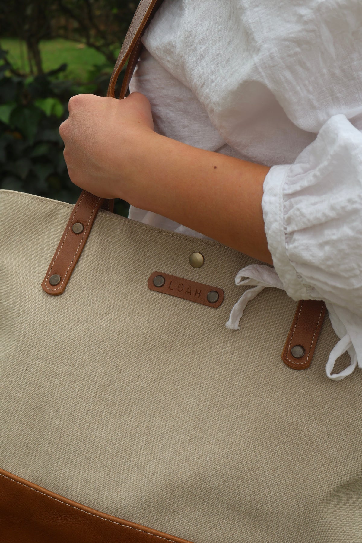 Canvas & Leather Tote