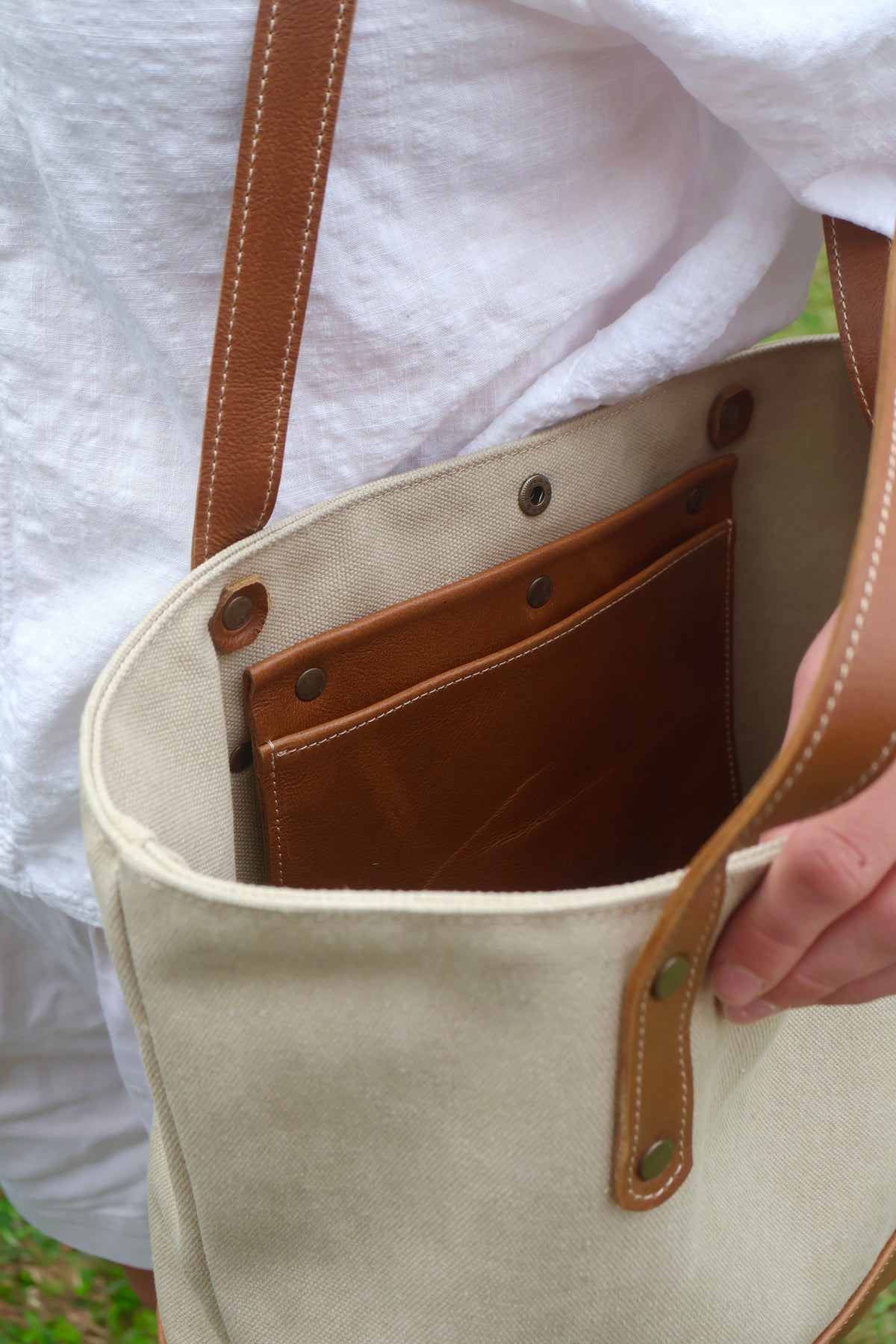 Canvas & Leather Tote