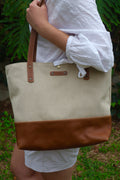 Canvas & Leather Tote