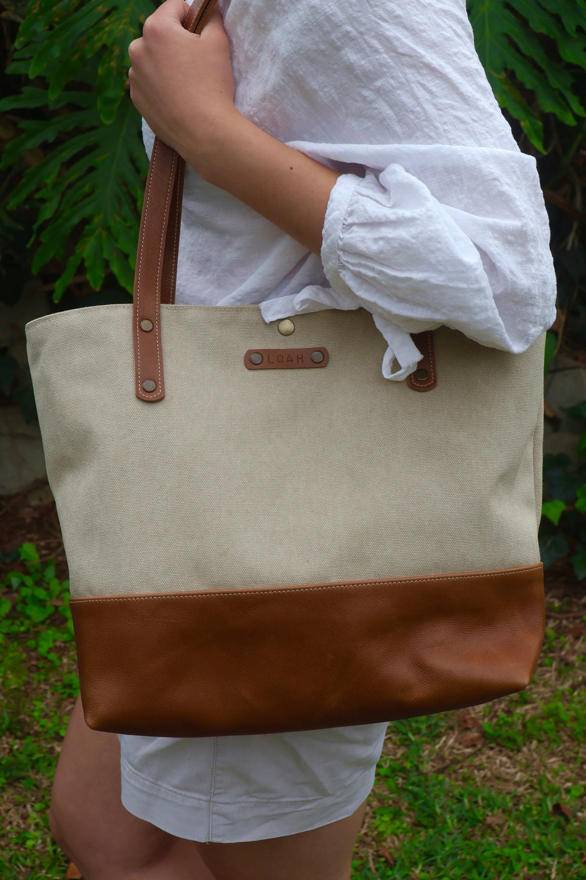 Canvas & Leather Tote